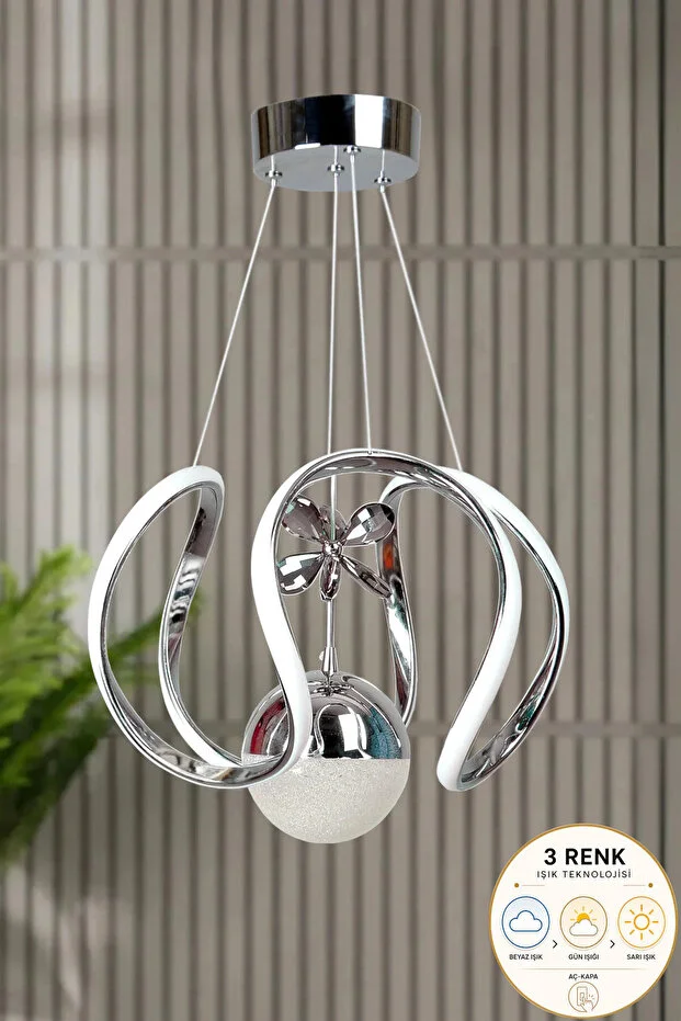 Ultra Home  Peru Model 3 Color Chrome Plated Modern Living Room, Sitting Room, Kitchen, Hallway, Entrance Hall LED